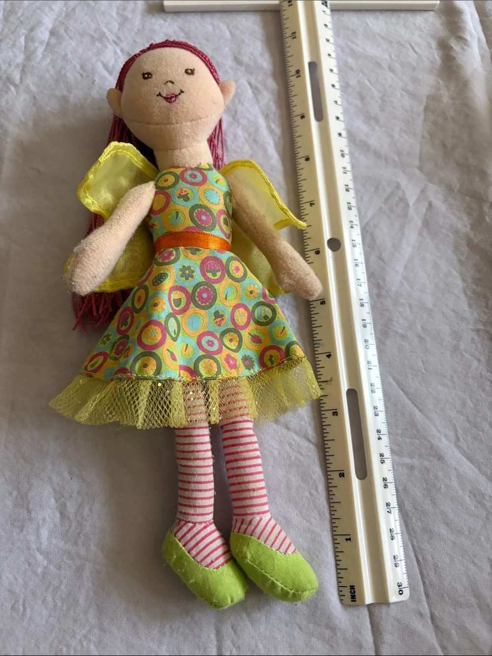 INC International Concepts Plush Rag Doll Trio in Yellow, Pink, Green, Purple